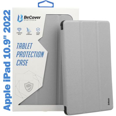    BeCover Tri Fold Soft TPU Silicone Apple iPad 10.9" 2022 Gray (708521) -  1