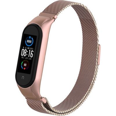     Armorstandart Milanese Magnetic Band 503  Xiaomi Mi Band 6/5 Rose Gold (ARM57183) -  1