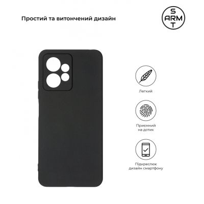     Armorstandart Matte Slim Fit Xiaomi Redmi Note 12 4G Camera cover Black (ARM67476) -  3