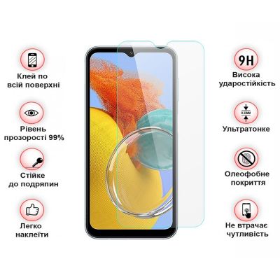   BeCover Samsung Galaxy M14 5G SM-M146 3D Crystal Clear Glass (709259) -  4