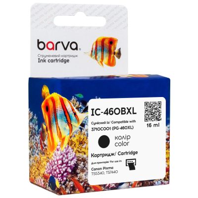  Barva Canon PG-460 XL black/3710C001, 16  (IC-460BXL) -  1