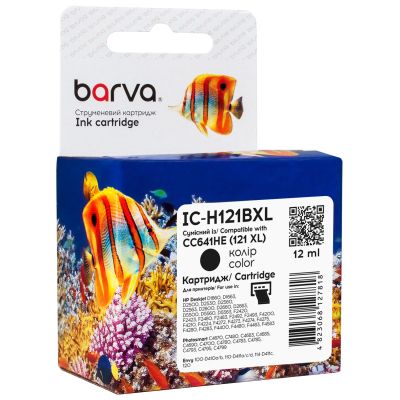  Barva HP 121XL black/CC641HE, 12  (IC-H121BXL) -  1