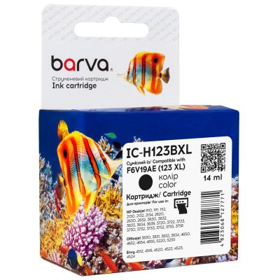  Barva HP 123XL black/F6V19AE, 14  (IC-H123BXL) -  1