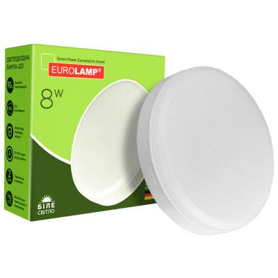  Eurolamp LED GX53 8W 4000K (LED-GX53-0840(N)) -  1