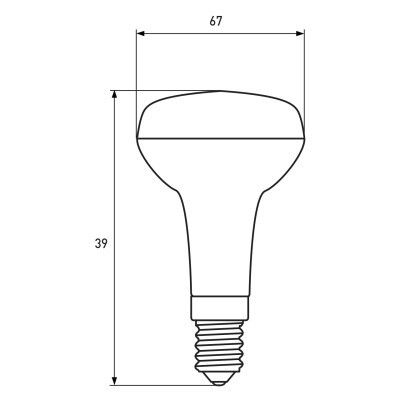  Eurolamp LED R39 5W E14 3000K 220V (LED-R39-05142(P)) -  3