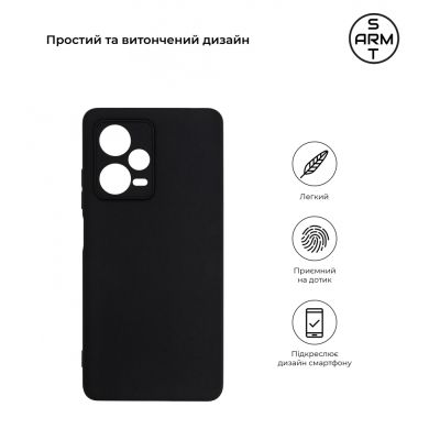     Armorstandart Matte Slim Fit Xiaomi Redmi Note 12 Pro+ 5G Camera cover Black (ARM66523) -  3