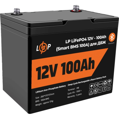     LiFePo4 LogicPower 12.8V - 100 Ah (1280Wh) (20197) -  1