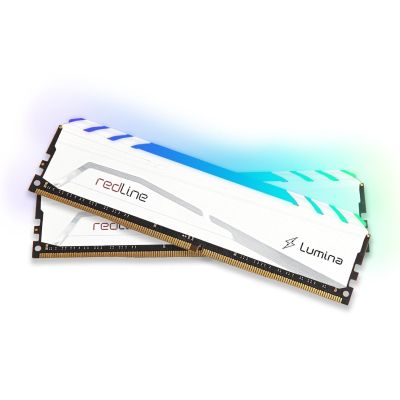     DDR4 16GB (2x8GB) 3600 MHz Redline Lumina RGB White Mushkin (MLB4C360JNNM8GX2) -  3