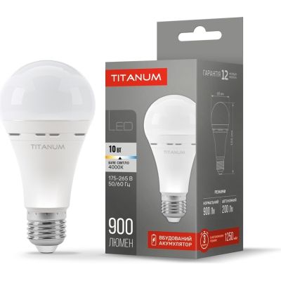  TITANUM LED  A68 10W E27 4000K 220V (TL-EMA68-10274) -  1