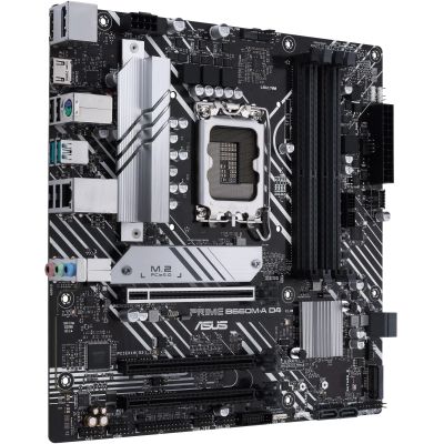 . LGA1700, Asus PRIME B660M-A D4-CSM, B660, 4xDDR4, Int.Video(CPU), 4xSATA3, 2xM.2, 1xPCI-E 16x 4.0, 2xPCI-E 16x 3.0, ALC997, GLan, 5xUSB3.2/6xUSB2.0, HDMI/DP, CrossFire, MicroATX -  3