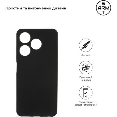     Armorstandart Matte Slim Fit Tecno Spark 10 4G (KI5q) Camera cover Black (ARM67818) -  2