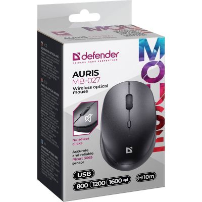  Defender Auris MB-027 Silent Wireless Black (52027) -  5