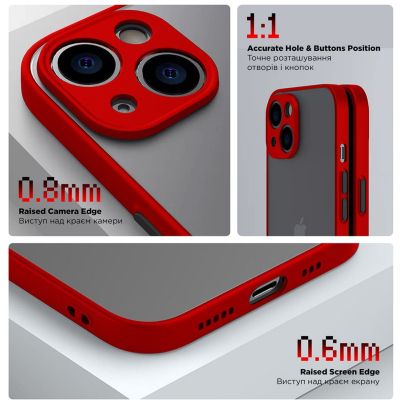     Armorstandart Frosted Matte Xiaomi Redmi 12 4G Red (ARM68553) -  3