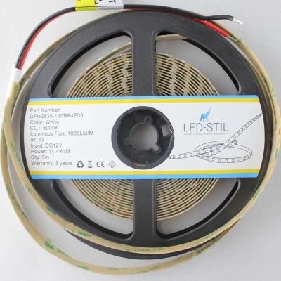   LED-STIL 6000K 14,4 / 2835 120  IP33 12  1600 lm   (DFN2835-120B6-IP33) -  2