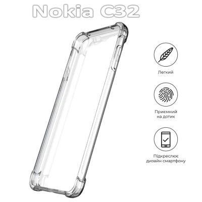     BeCover Nokia C32 Clear (709632) -  4