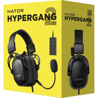  Hator Hypergang 2 USB 7.1 Black (HTA-940) -  8