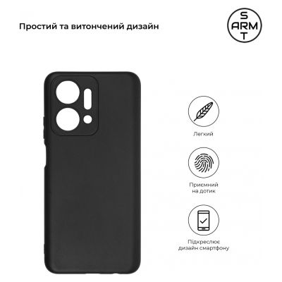     Armorstandart Matte Slim Fit Honor X7a Camera cover Black (ARM69399) -  3