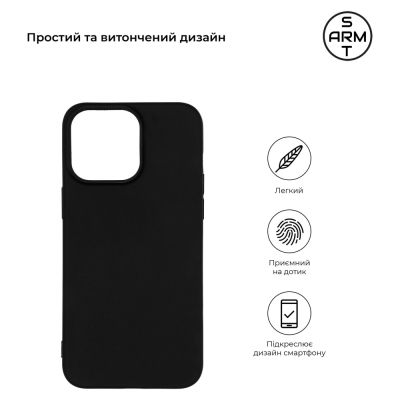     Armorstandart Matte Slim Fit Apple iPhone 15 Pro Max Black (ARM68244) -  3