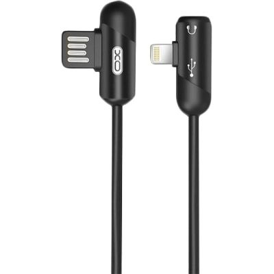   NB38 USB - Lightning + Lightning Audio 1.0m 2.4 Black XoKo (XO-NB38) -  2