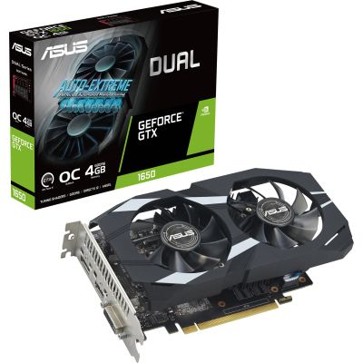 ³ ASUS GeForce GTX1650 4096Mb DUAL OC D6 P EVO (DUAL-GTX1650-O4GD6-P-EVO) -  1