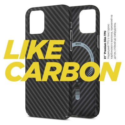     Armorstandart LikeCarbon MagCase Apple iPhone 15 Pro Black (ARM69290) -  2