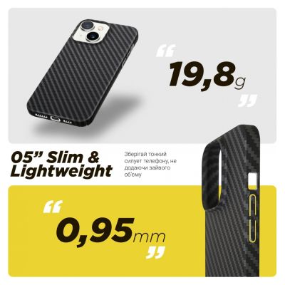     Armorstandart LikeCarbon MagCase Apple iPhone 15 Pro Black (ARM69290) -  4