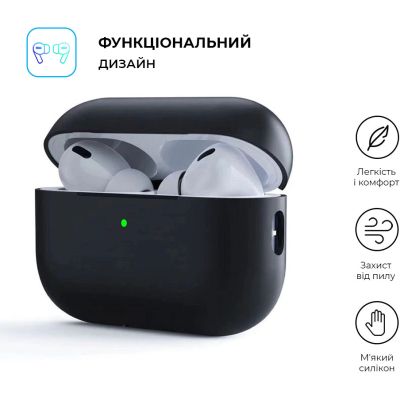    Armorstandart Silicone Case  Apple Airpods Pro 2 Black (ARM64546) -  2