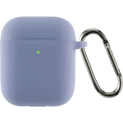    Armorstandart Ultrathin Silicone Case With Hook  Apple AirPods 2 Lavender Grey (ARM59684) -  1