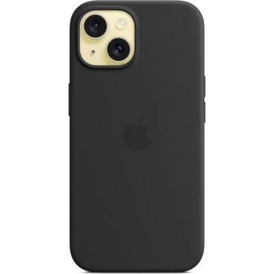     Apple iPhone 15 Silicone Case with MagSafe Black (MT0J3ZM/A) -  3