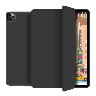    BeCover Tri Fold Soft TPU Silicone Apple iPad Pro 11 2020/2021/2022 Black (709710) -  2