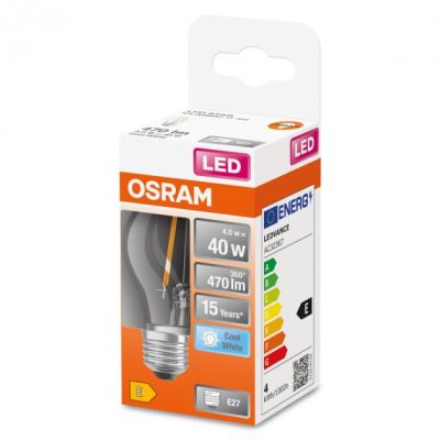  Osram LED CL P40 4W/840 230V FIL E27 (4058075435148) -  4