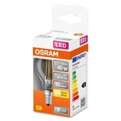  Osram LED CLP40 4W/827 230V FIL E14 (4058075436527) -  2