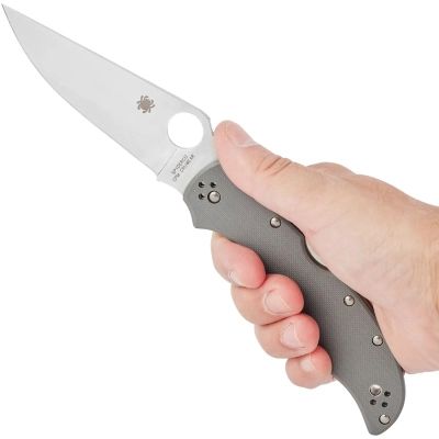 ͳ Spyderco Strech 2 XL Cru-Wear Grey (C258GPGYCW) -  5