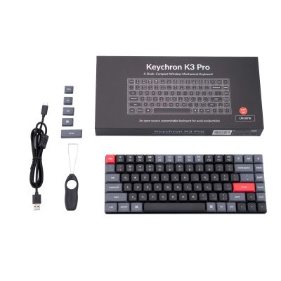  Keychron K3 PRO 84Key Gateron Brown Low Profile QMK UA RGB Black (K3PB3_KEYCHRON) -  2