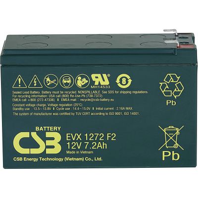       CSB EVX1272F2 12V 7.2Ah (EVX1272F2) -  1