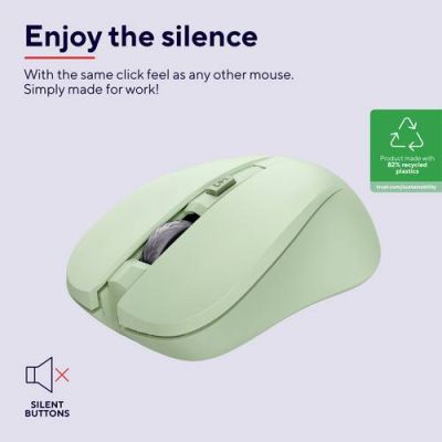  Trust Mydo Silent Wireless Green (25042) -  5