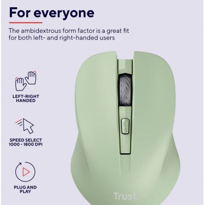  Trust Mydo Silent Wireless Green (25042) -  7