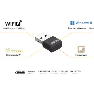   Wi-Fi ASUS USB-AX55 Nano -  5