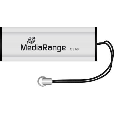 USB   Mediarange 128GB Black/Silver USB 3.0 (MR918) -  1