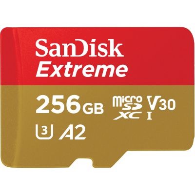  ' SanDisk 256GB microSD class 10 UHS-I U3 Extreme For Mobile Gaming (SDSQXAV-256G-GN6GN) -  1