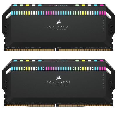  '  ' DDR5 32GB (2x16GB) 6200 MHz Dominator Platinum RGB Black Corsair (CMT32GX5M2X6200C36) -  1