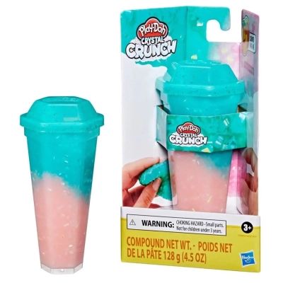    Hasbro Play-Doh 1   CRYSTAL CRUNCH LIGHT PINK TEAL (F5982) -  1