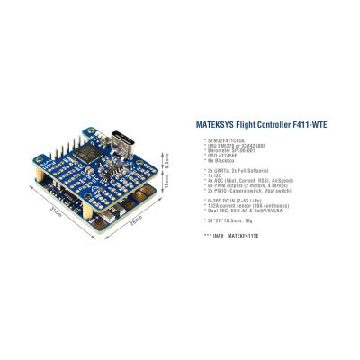    MATEKSYS F411-WTE (F411-WTE/HP024.0093) -  1