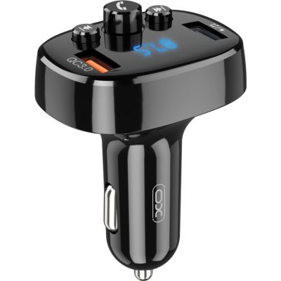 FM  XO XO-BCC03 Car Charger 18W Bluetooth+QC3.0 Quick Charger Black (XO-BCC03) -  1