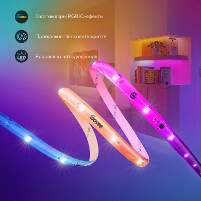   Govee RGBIC Basic Wi-Fi + Bluetooth LED Strip Light With Protective Coating 5  (H619A3D1) -  6