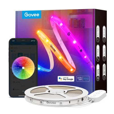   Govee RGBIC Basic Wi-Fi + Bluetooth LED Strip Light With Protective Coating 5  (H619A3D1) -  1