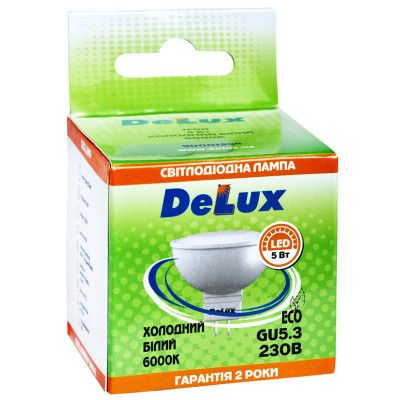  Delux JCDR 5 6000K 220 GU5.3 (90001294) -  2