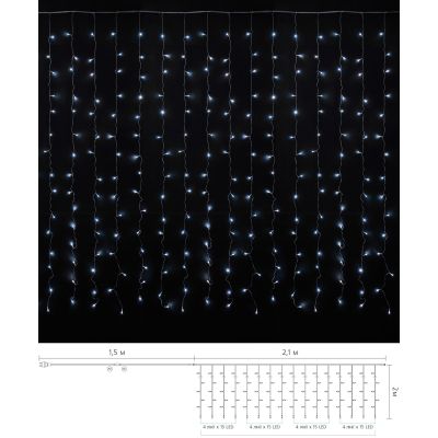  Delux Curtain  240LED 22  / IP20 (90017992) -  2