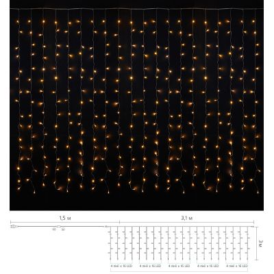  Delux Curtain  320LED 33   / IP20 (90017997) -  2