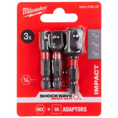    Milwaukee 1/4" HEX   1/4", 3/8", 1/2" (4932479228) -  3